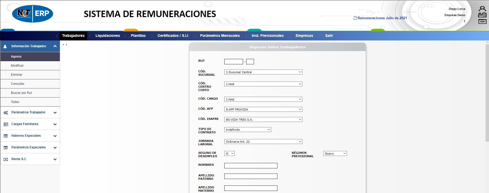 Remuneraciones